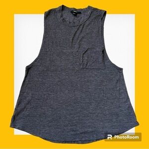 Forever 21 XXI Oscar Wilde Tank Top Gray Medium